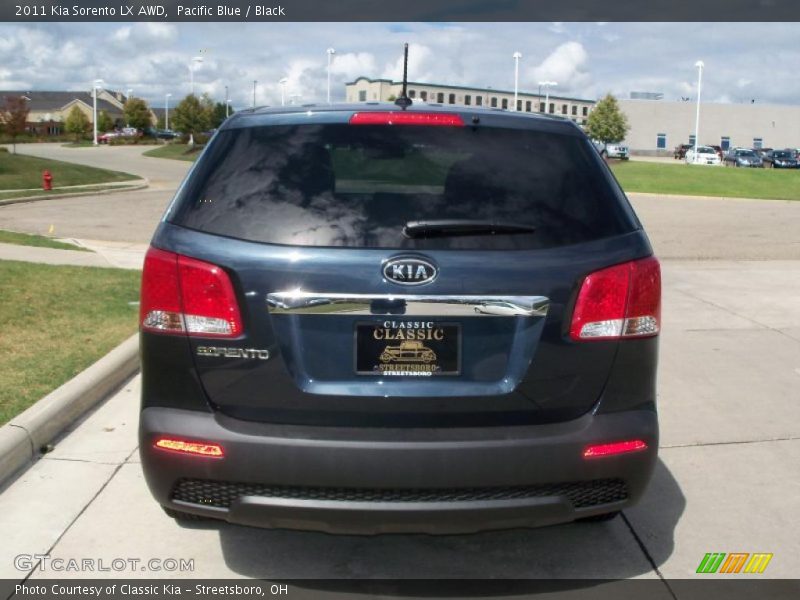 Pacific Blue / Black 2011 Kia Sorento LX AWD