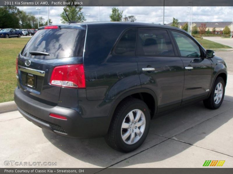 Pacific Blue / Black 2011 Kia Sorento LX AWD