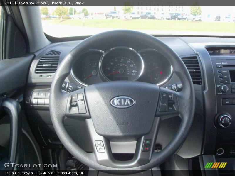 Pacific Blue / Black 2011 Kia Sorento LX AWD