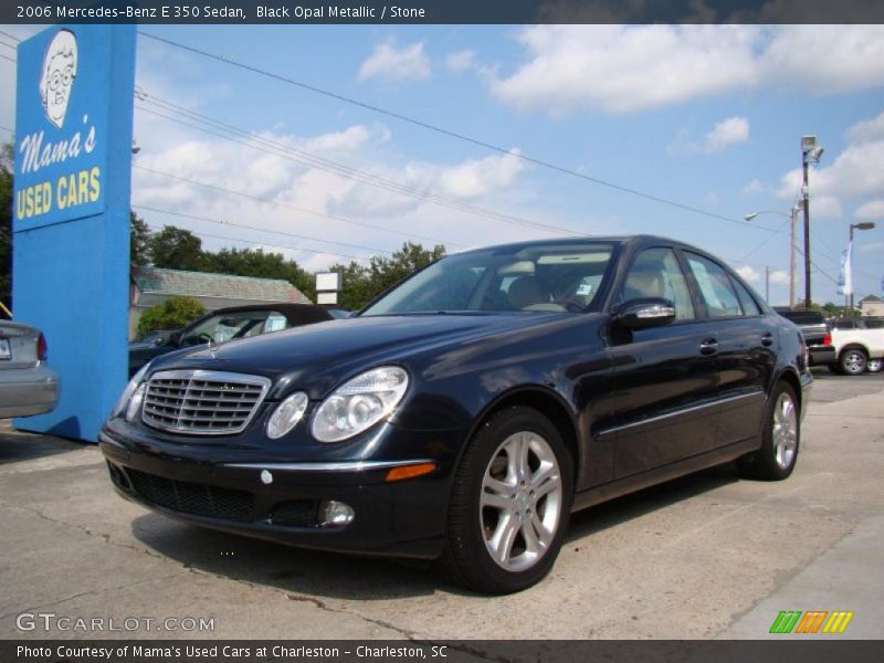 Black Opal Metallic / Stone 2006 Mercedes-Benz E 350 Sedan