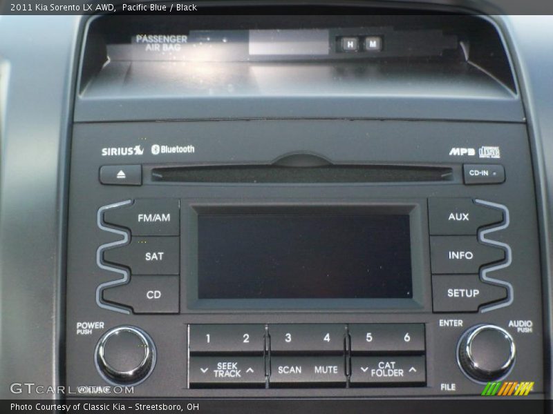 Pacific Blue / Black 2011 Kia Sorento LX AWD