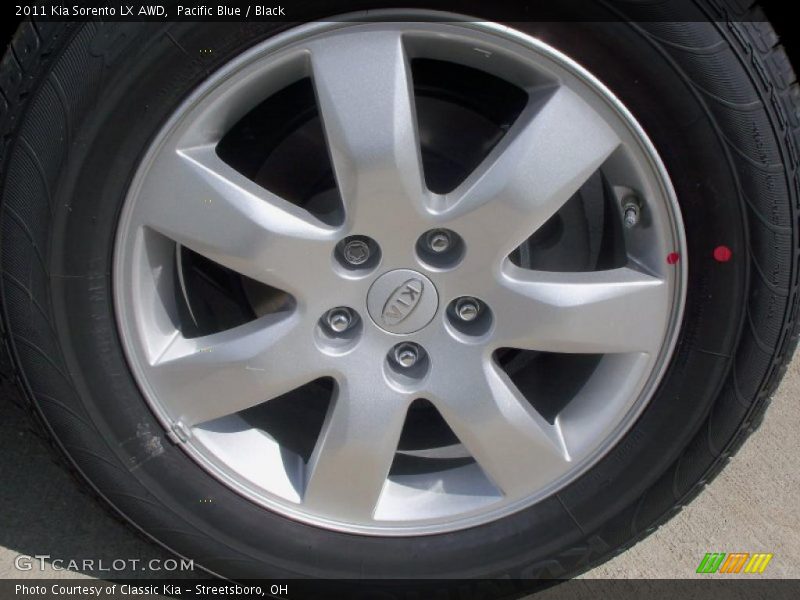 Pacific Blue / Black 2011 Kia Sorento LX AWD