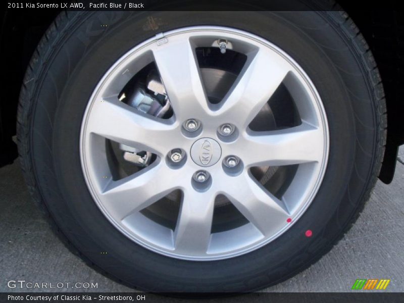Pacific Blue / Black 2011 Kia Sorento LX AWD