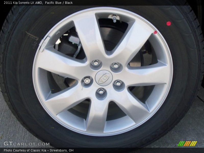 Pacific Blue / Black 2011 Kia Sorento LX AWD