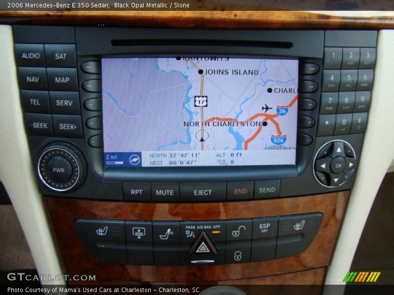 Black Opal Metallic / Stone 2006 Mercedes-Benz E 350 Sedan