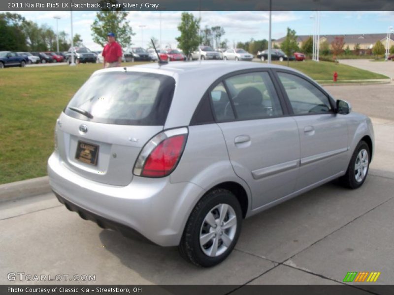Clear Silver / Gray 2011 Kia Rio Rio5 LX Hatchback
