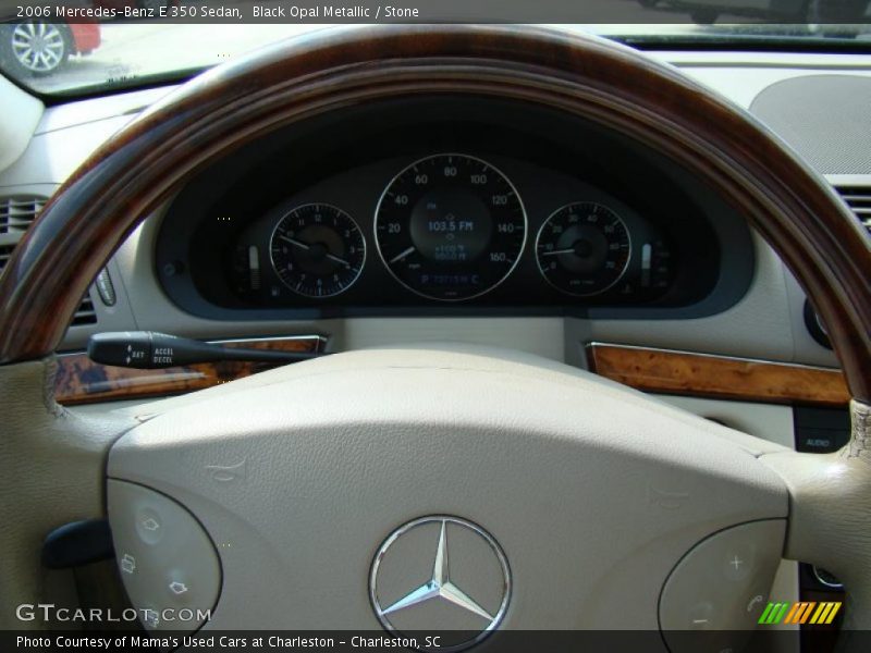 Black Opal Metallic / Stone 2006 Mercedes-Benz E 350 Sedan