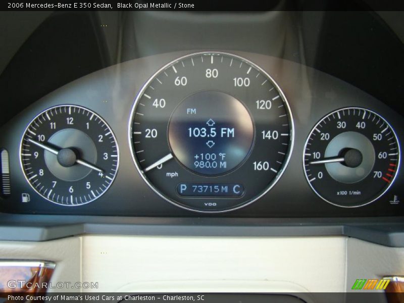 Black Opal Metallic / Stone 2006 Mercedes-Benz E 350 Sedan