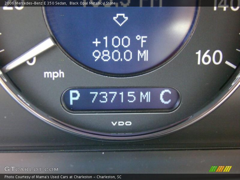 Black Opal Metallic / Stone 2006 Mercedes-Benz E 350 Sedan