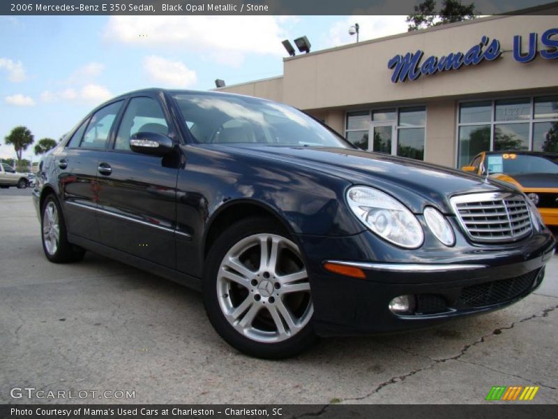 Black Opal Metallic / Stone 2006 Mercedes-Benz E 350 Sedan