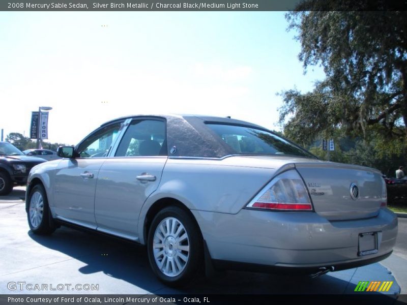 Silver Birch Metallic / Charcoal Black/Medium Light Stone 2008 Mercury Sable Sedan
