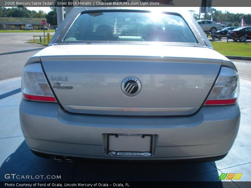 Silver Birch Metallic / Charcoal Black/Medium Light Stone 2008 Mercury Sable Sedan