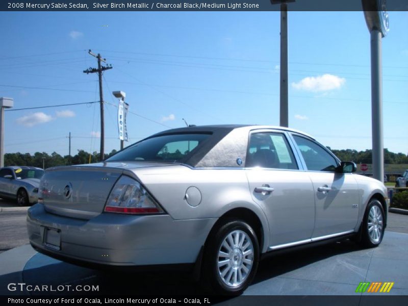 Silver Birch Metallic / Charcoal Black/Medium Light Stone 2008 Mercury Sable Sedan