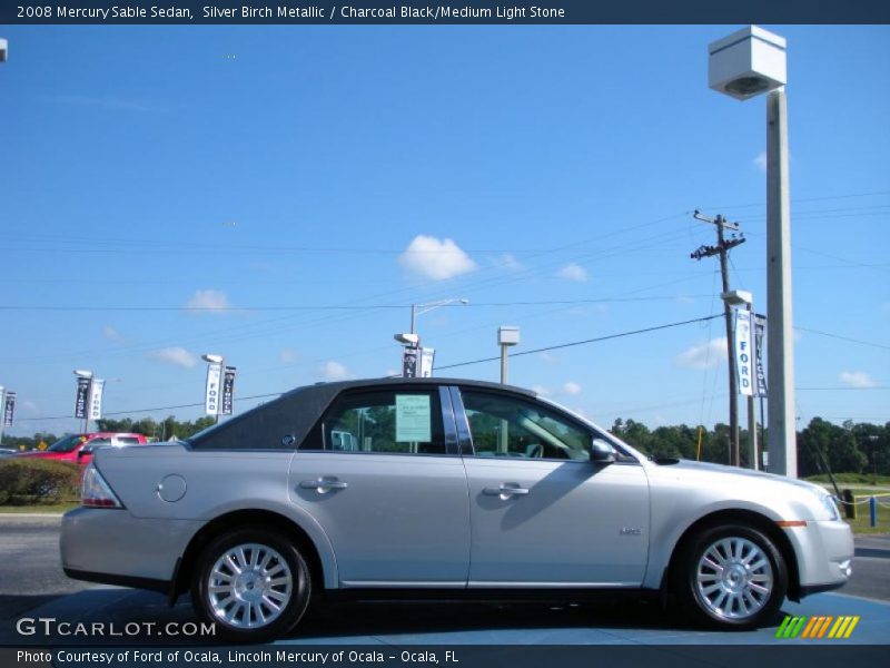 Silver Birch Metallic / Charcoal Black/Medium Light Stone 2008 Mercury Sable Sedan