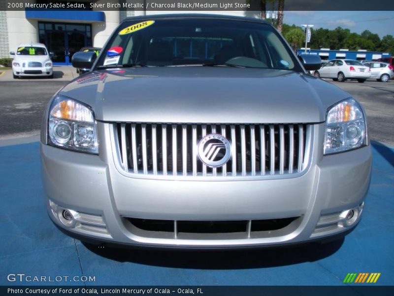 Silver Birch Metallic / Charcoal Black/Medium Light Stone 2008 Mercury Sable Sedan