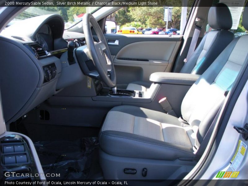 Silver Birch Metallic / Charcoal Black/Medium Light Stone 2008 Mercury Sable Sedan