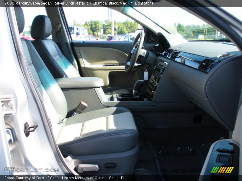 Silver Birch Metallic / Charcoal Black/Medium Light Stone 2008 Mercury Sable Sedan