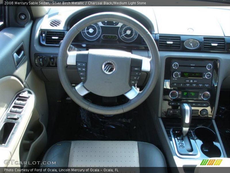 Silver Birch Metallic / Charcoal Black/Medium Light Stone 2008 Mercury Sable Sedan
