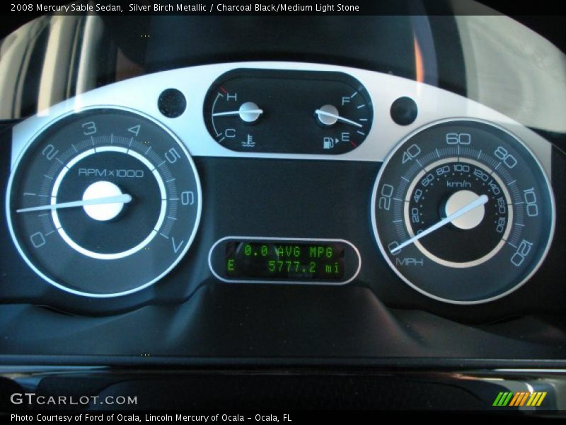 Silver Birch Metallic / Charcoal Black/Medium Light Stone 2008 Mercury Sable Sedan