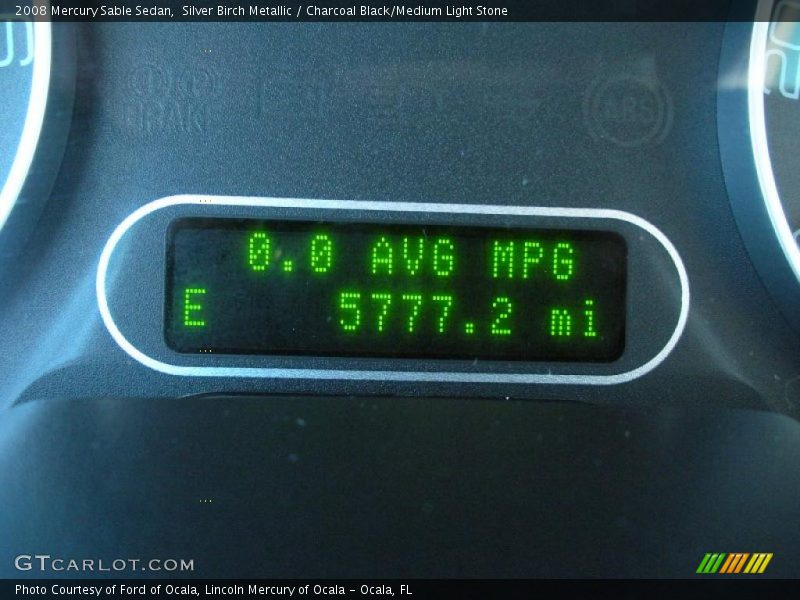 Silver Birch Metallic / Charcoal Black/Medium Light Stone 2008 Mercury Sable Sedan
