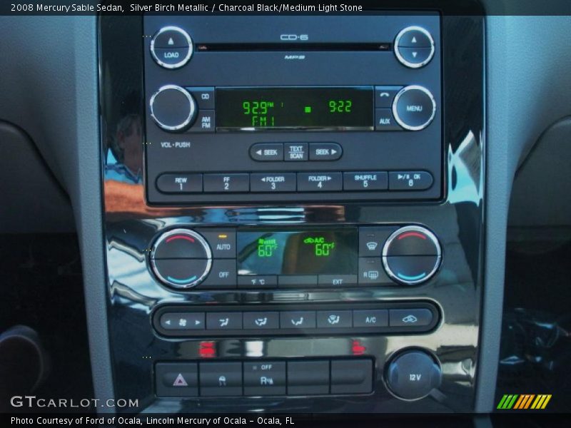 Silver Birch Metallic / Charcoal Black/Medium Light Stone 2008 Mercury Sable Sedan
