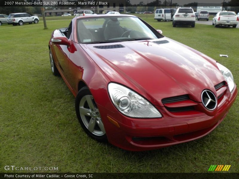 Mars Red / Black 2007 Mercedes-Benz SLK 280 Roadster
