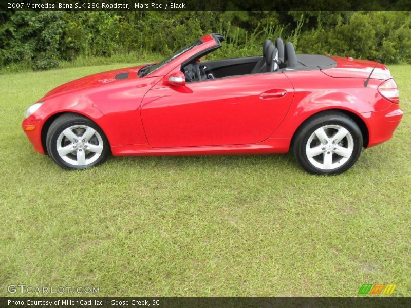 Mars Red / Black 2007 Mercedes-Benz SLK 280 Roadster