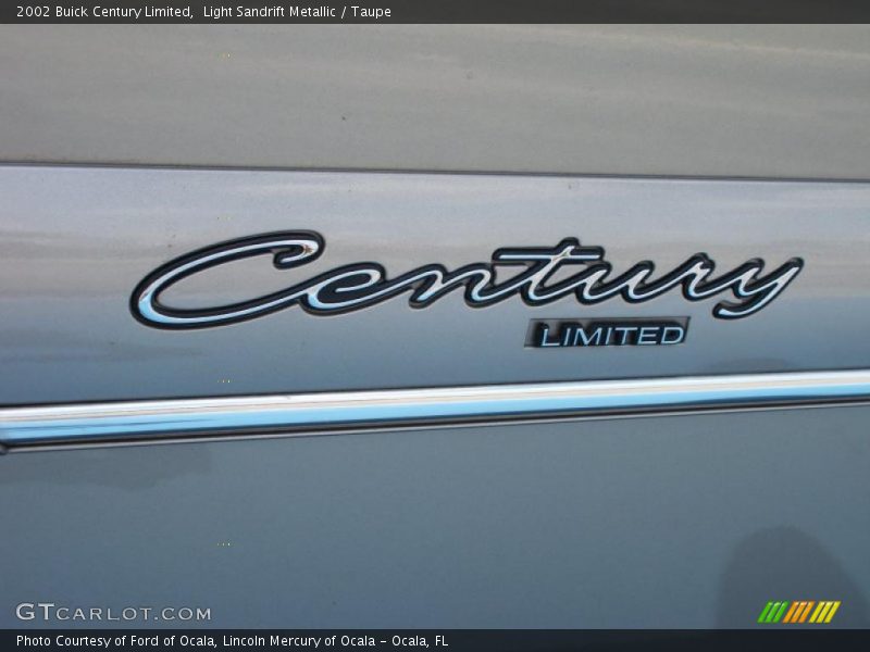Light Sandrift Metallic / Taupe 2002 Buick Century Limited