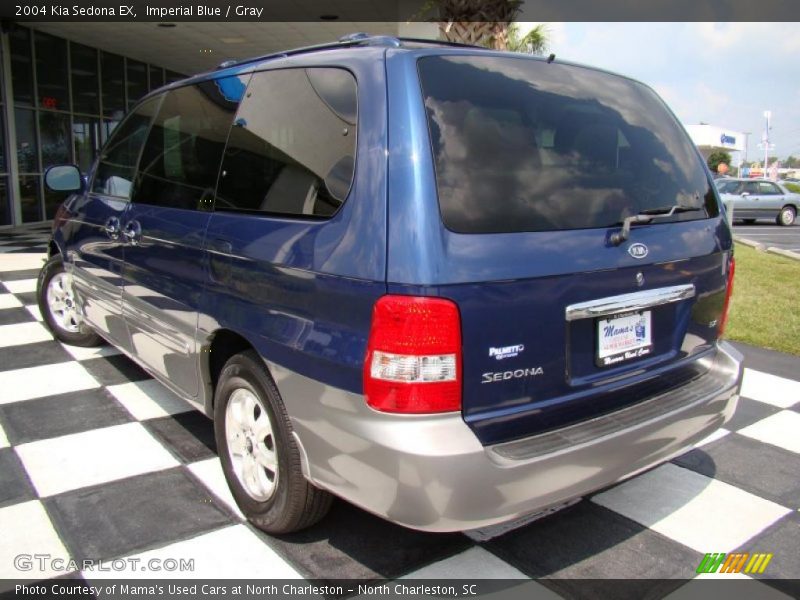 Imperial Blue / Gray 2004 Kia Sedona EX