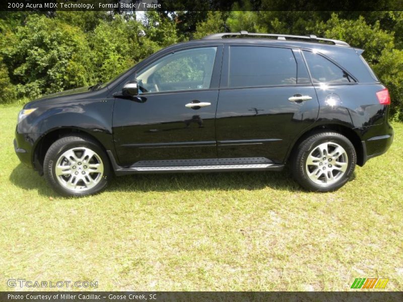 Formal Black / Taupe 2009 Acura MDX Technology