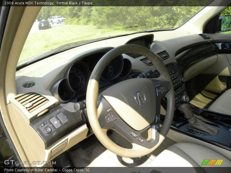 Formal Black / Taupe 2009 Acura MDX Technology