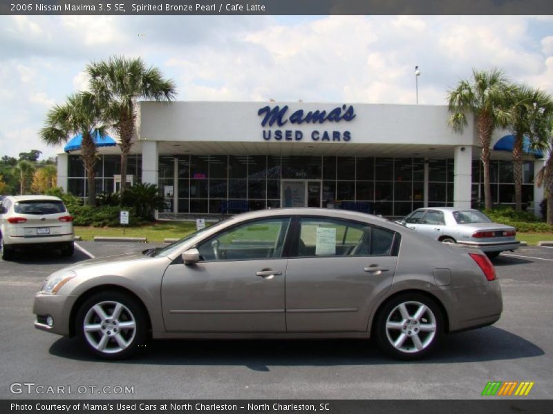 Spirited Bronze Pearl / Cafe Latte 2006 Nissan Maxima 3.5 SE