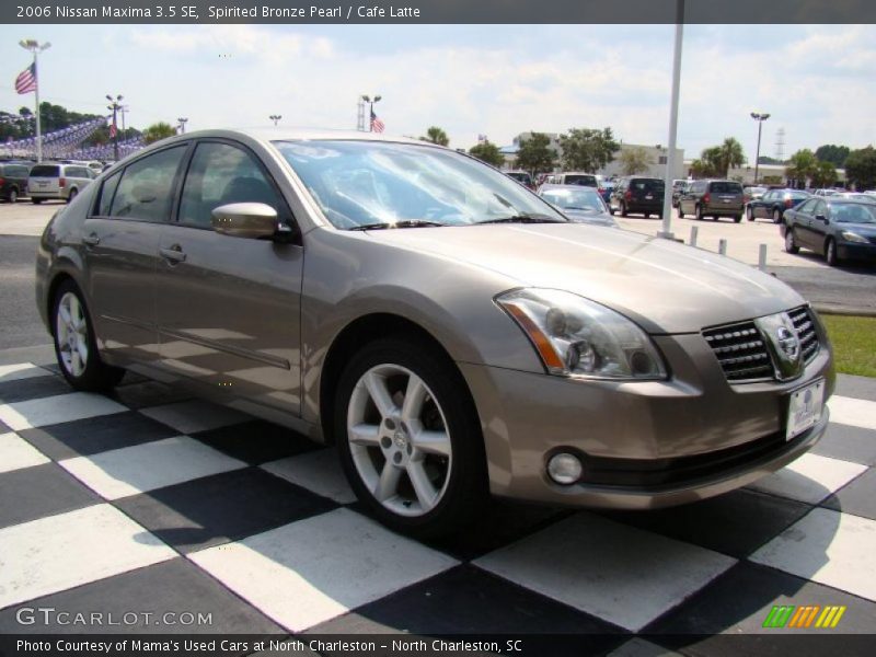 Spirited Bronze Pearl / Cafe Latte 2006 Nissan Maxima 3.5 SE