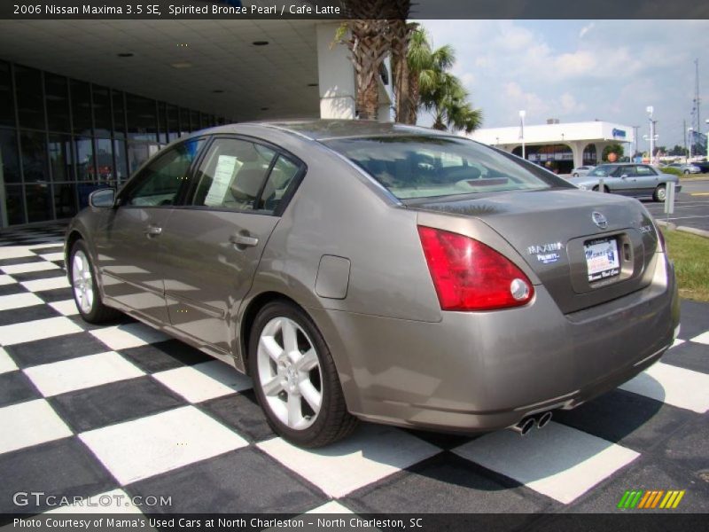 Spirited Bronze Pearl / Cafe Latte 2006 Nissan Maxima 3.5 SE