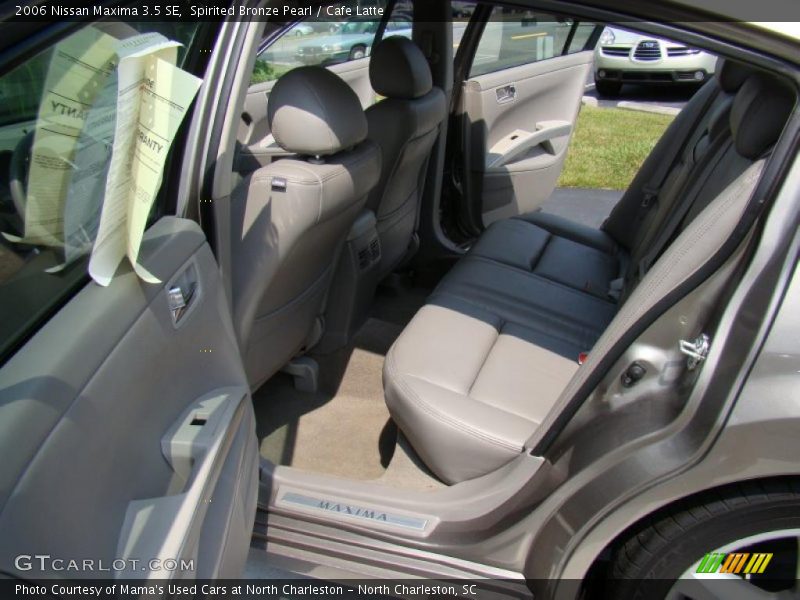 Spirited Bronze Pearl / Cafe Latte 2006 Nissan Maxima 3.5 SE