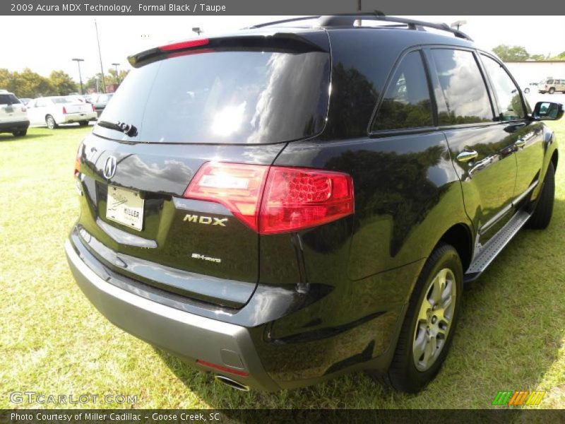 Formal Black / Taupe 2009 Acura MDX Technology