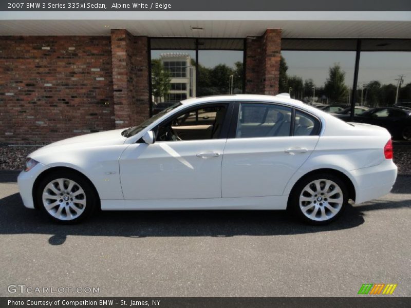 Alpine White / Beige 2007 BMW 3 Series 335xi Sedan