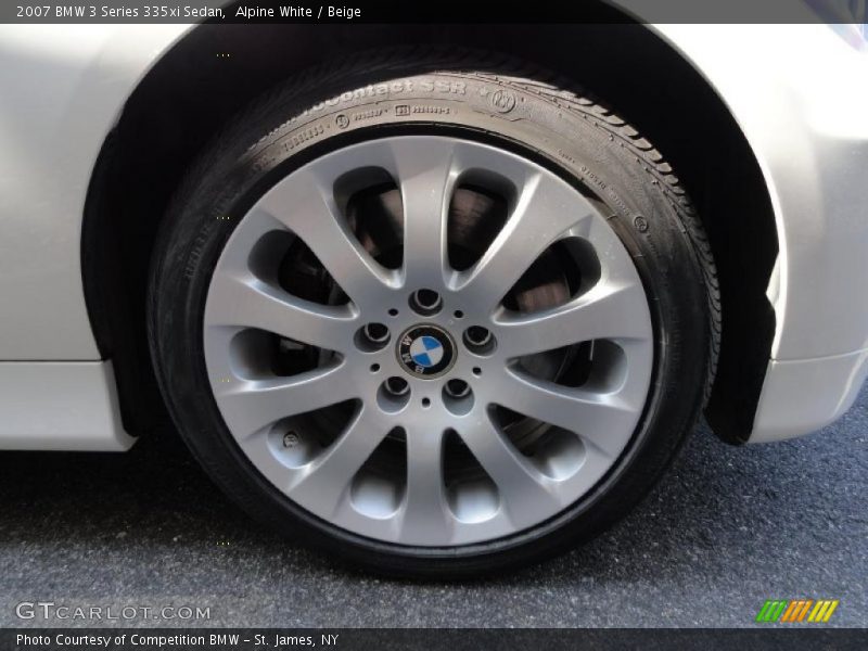 Alpine White / Beige 2007 BMW 3 Series 335xi Sedan