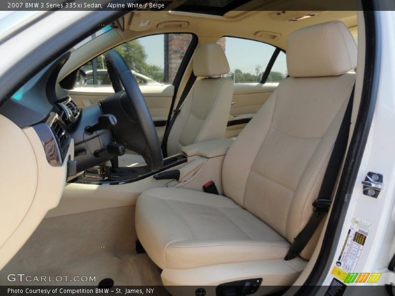 Alpine White / Beige 2007 BMW 3 Series 335xi Sedan