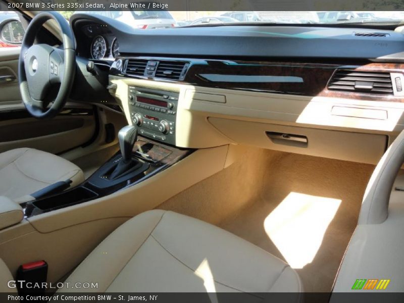 Alpine White / Beige 2007 BMW 3 Series 335xi Sedan