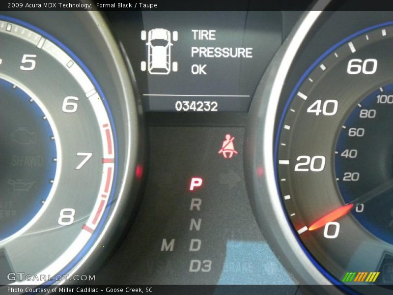 Formal Black / Taupe 2009 Acura MDX Technology