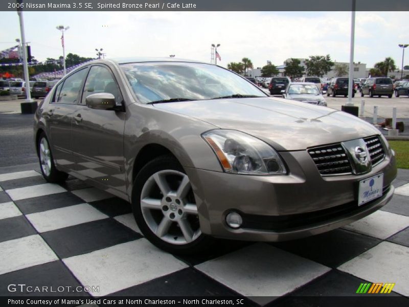Spirited Bronze Pearl / Cafe Latte 2006 Nissan Maxima 3.5 SE