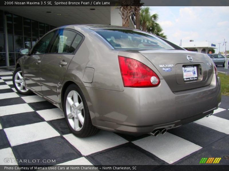Spirited Bronze Pearl / Cafe Latte 2006 Nissan Maxima 3.5 SE