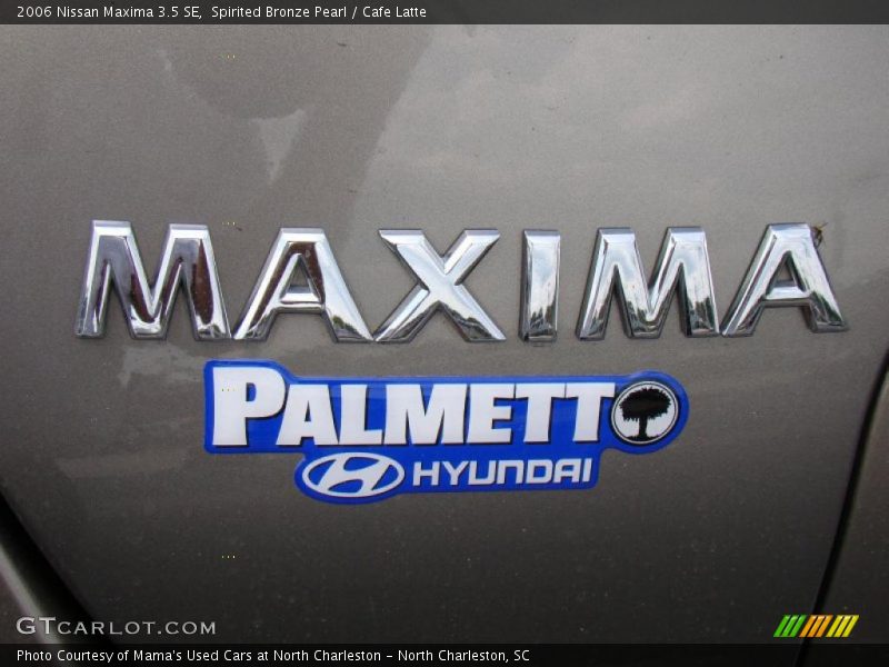 Spirited Bronze Pearl / Cafe Latte 2006 Nissan Maxima 3.5 SE