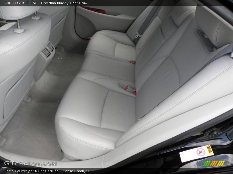 Obsidian Black / Light Gray 2008 Lexus ES 350