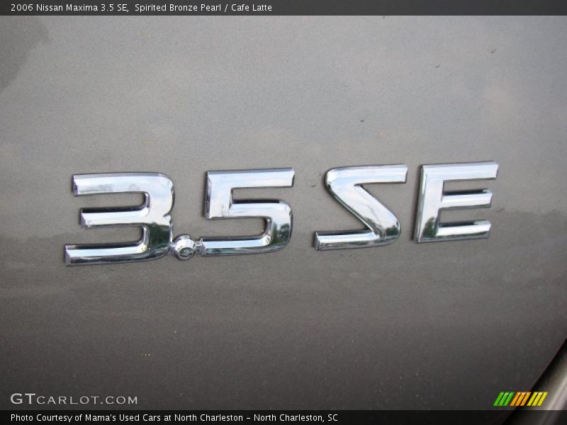 Spirited Bronze Pearl / Cafe Latte 2006 Nissan Maxima 3.5 SE