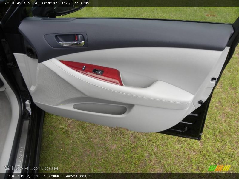 Obsidian Black / Light Gray 2008 Lexus ES 350