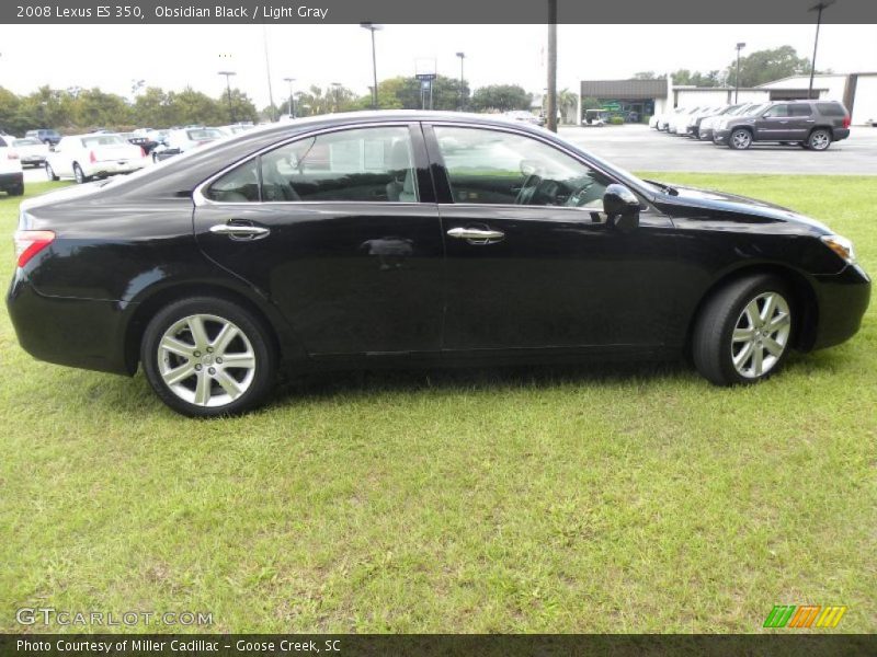 Obsidian Black / Light Gray 2008 Lexus ES 350