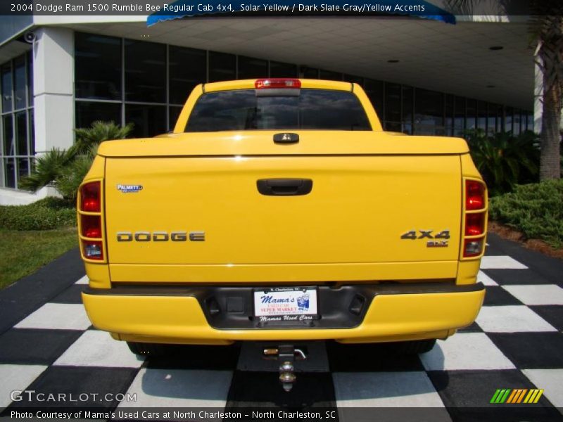 Solar Yellow / Dark Slate Gray/Yellow Accents 2004 Dodge Ram 1500 Rumble Bee Regular Cab 4x4