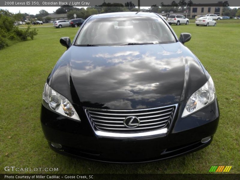 Obsidian Black / Light Gray 2008 Lexus ES 350